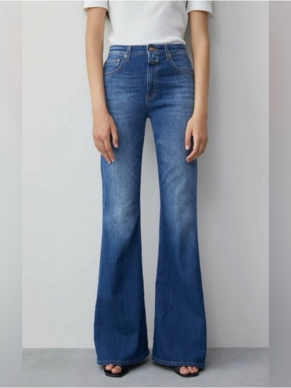 Closed Blue High-Rise Flared Jeans